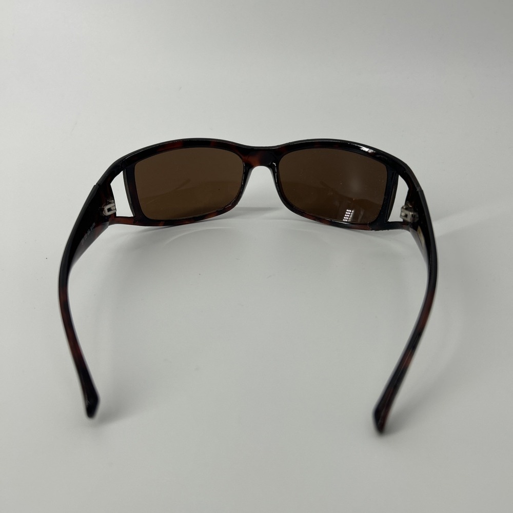 Foster Grant Barri Sunglasses Women's Brown Tortoise Square UV400 Rhinestones - Picture 3 of 11